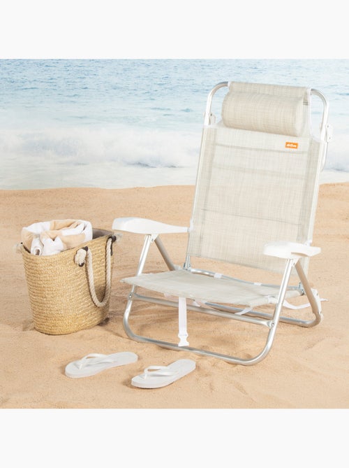 Aktive ibiza lage strandstoel met multifunctionele verstelmogelijkheden 47x49x82 cm - Kiabi Aktive ibiza lage strandstoel met multifunctionele verstelmogelijkheden 47x49x82 cm - Kiabi