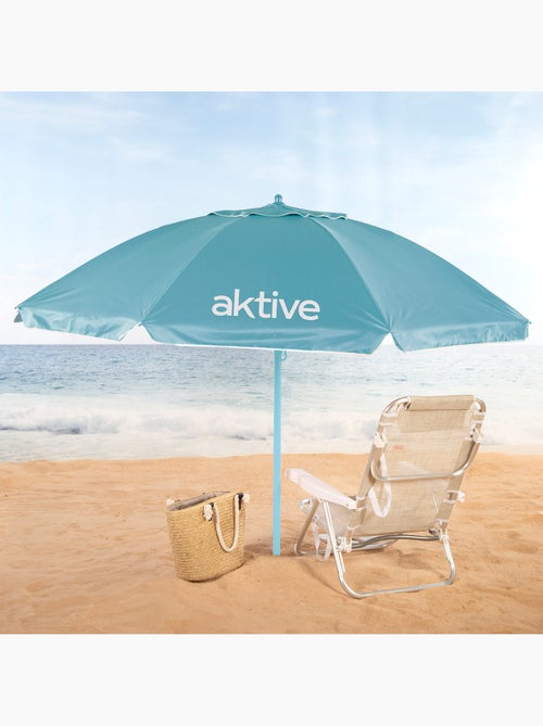 Aktive kantelbare strandparasol met uv50-bescherming d220 cm - Kiabi Aktive kantelbare strandparasol met uv50-bescherming d220 cm - Kiabi