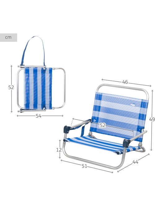 Aktive kleine nautische opvouwbare strandstoel met schouderriem - Kiabi Aktive kleine nautische opvouwbare strandstoel met schouderriem - Kiabi