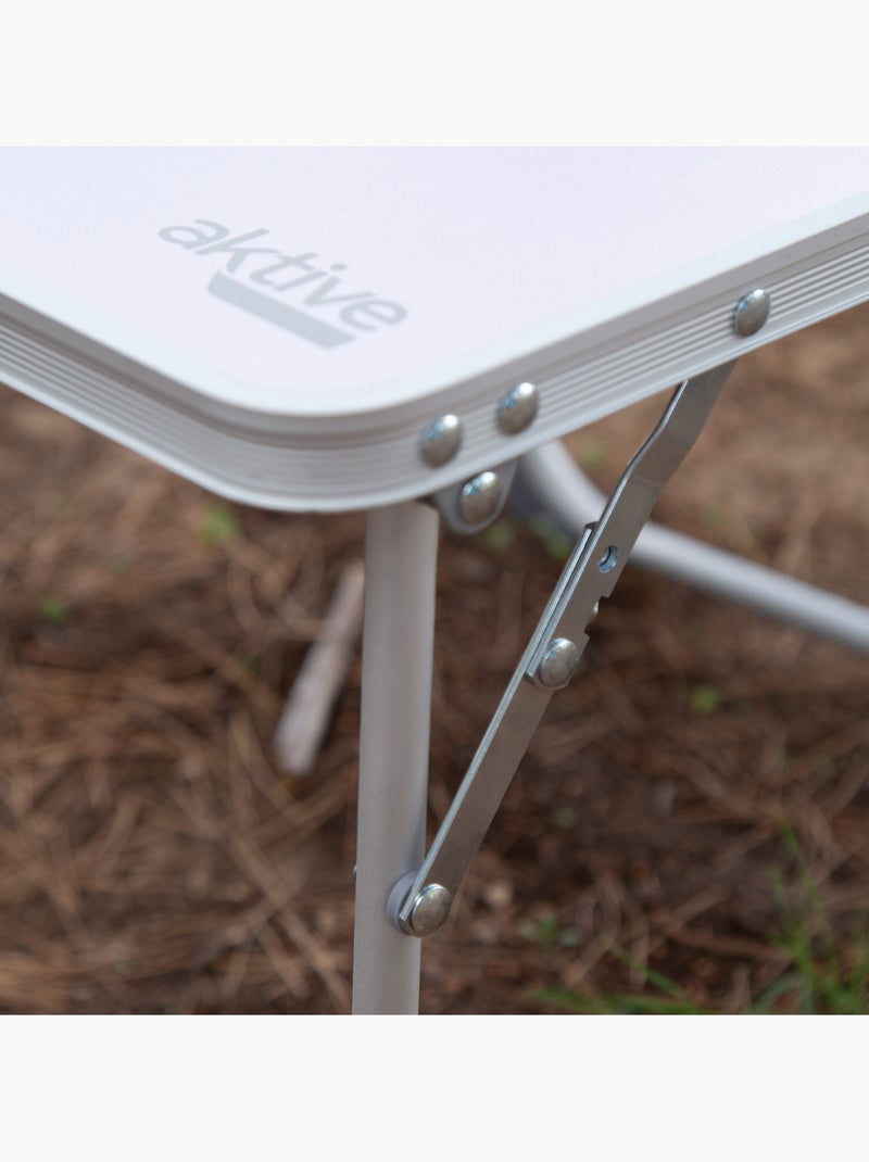 Aktive kleine opvouwbare campingtafel, anti-kantel en ultralicht Wit - Kiabi