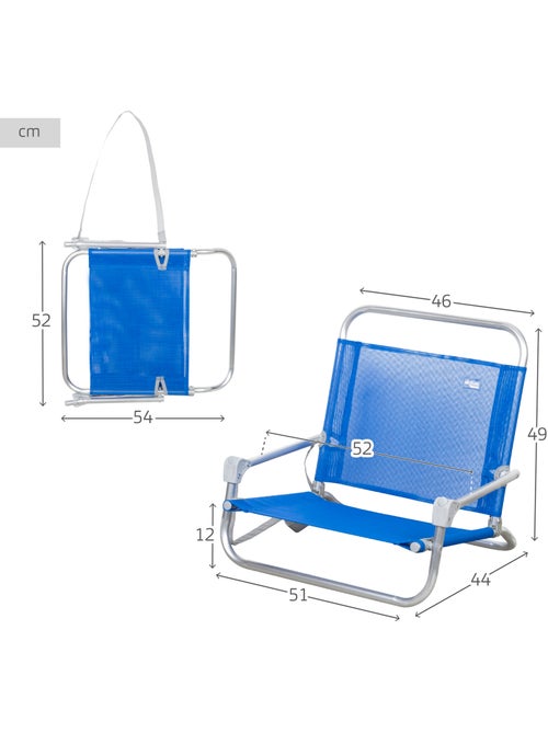 Aktive kleine opvouwbare strandstoel met schouderriem - Kiabi Aktive kleine opvouwbare strandstoel met schouderriem - Kiabi