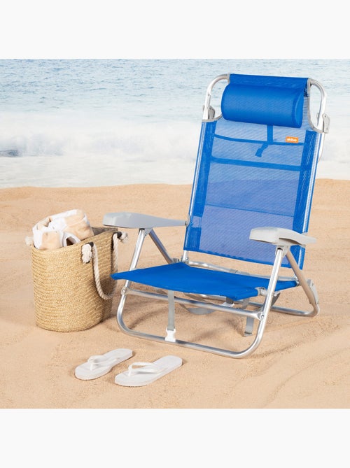 Aktive lage strandstoel met meerdere posities 47x49x82 cm gomera - Kiabi