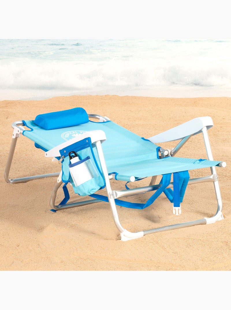 Aktive lage, verstelbare strandstoel rugzak 50x54x80 cm Blauw - Kiabi