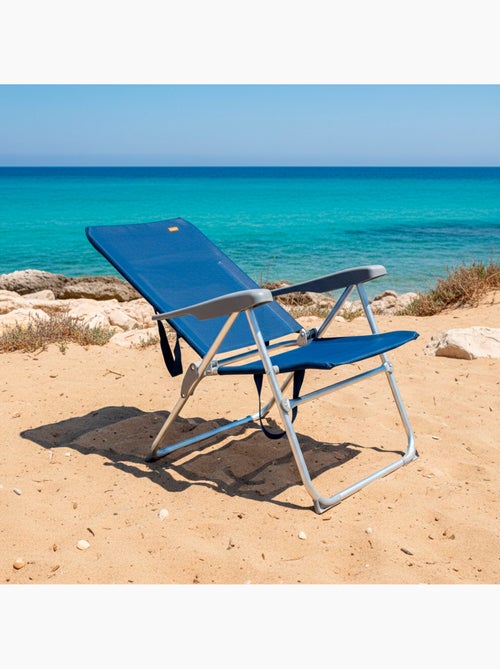 Aktive lot de 2 chaises de plage multipositions pliables slim 47 x 60 x 94 cm - Kiabi Aktive lot de 2 chaises de plage multipositions pliables slim 47 x 60 x 94 cm - Kiabi