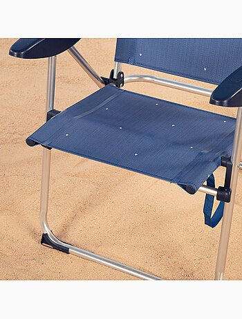 Aktive lot de 2 chaises de plage pliantes 48x60x100 cm 4 positions