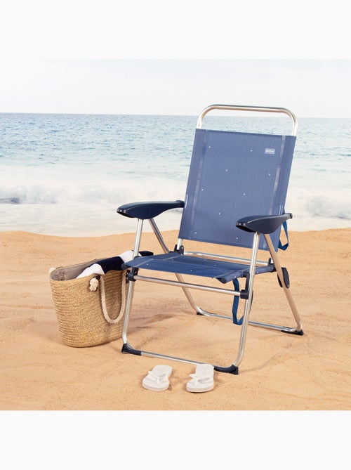 Aktive lot de 2 chaises de plage pliantes 48x60x100 cm 4 positions - Kiabi Aktive lot de 2 chaises de plage pliantes 48x60x100 cm 4 positions - Kiabi