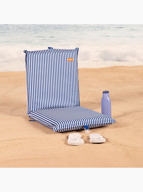 Aktive lot de 2 sièges de plage bas multipositions 40x48x56 cm avec poche arrière - Kiabi