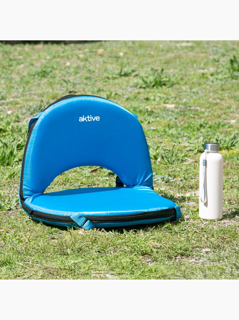 Aktive lot de 2 sièges pliants 64x24x5,5 cm avec dossier réglable Bleu - Kiabi