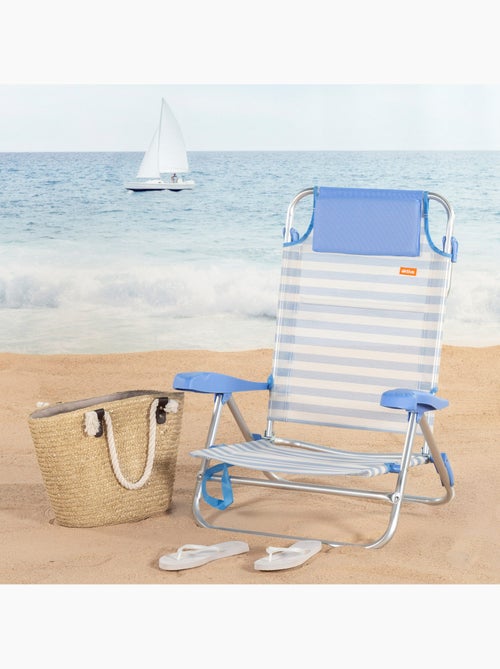 Aktive multi-positionele opvouwbare strandstoel 48x50x80 cm - Kiabi Aktive multi-positionele opvouwbare strandstoel 48x50x80 cm - Kiabi