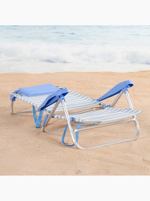 Aktive multi-positionele opvouwbare strandstoel 48x50x80 cm - Kiabi Aktive multi-positionele opvouwbare strandstoel 48x50x80 cm - Kiabi
