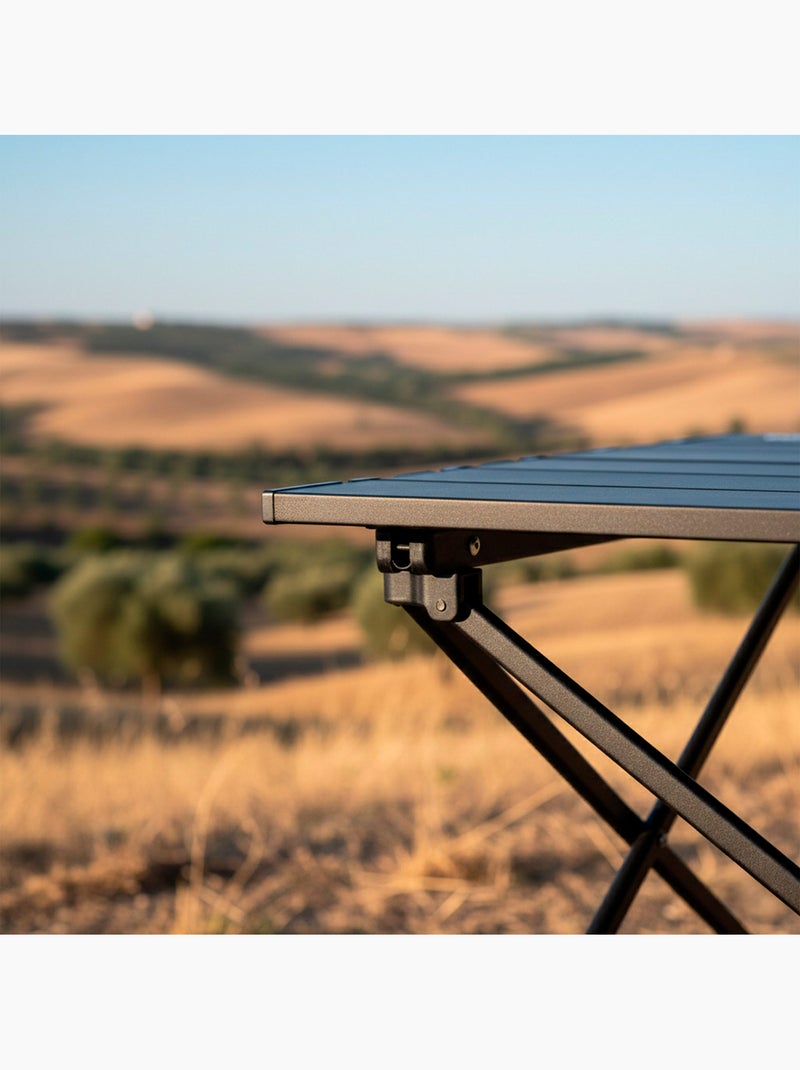 Aktive opklapbare campingtafel met anti-kantelmechanisme 43x40x31 cm Grijs - Kiabi