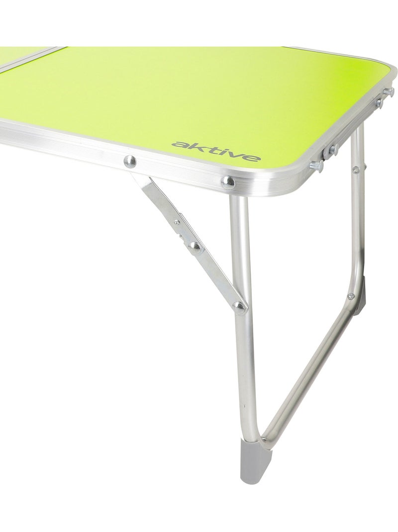Aktive opklapbare campingtafel met handvat 60x40x25 cm Groen - Kiabi
