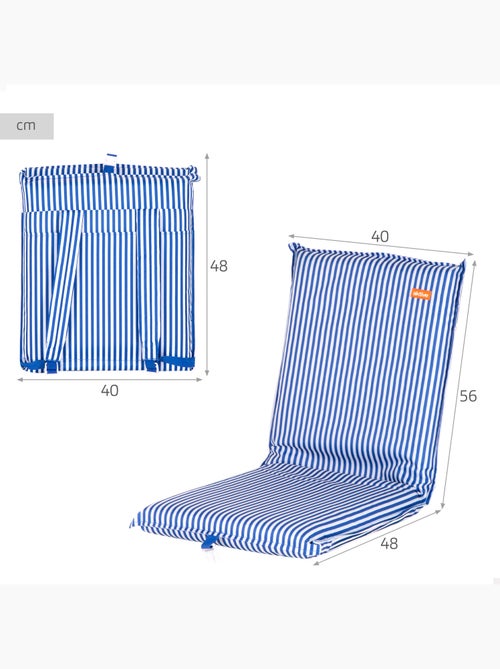 Aktive opklapbare strandstoel 40x48x56 cm - Kiabi Aktive opklapbare strandstoel 40x48x56 cm - Kiabi