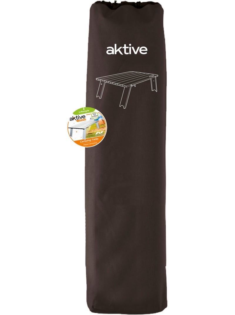 Aktive opklapbare tafel 55x41x20 cm, kleine campingtafel van aluminium, ultralicht Grijs - Kiabi