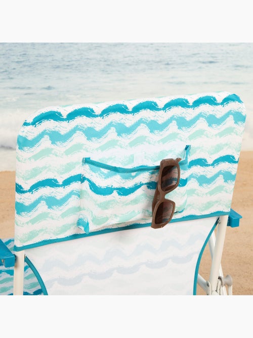 Aktive opvouwbare strandstoel 45x40x70 cm met achtervak - Kiabi Aktive opvouwbare strandstoel 45x40x70 cm met achtervak - Kiabi