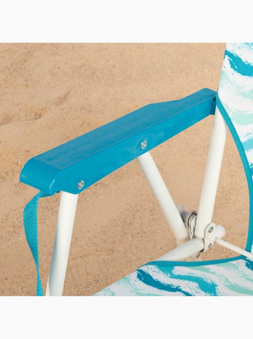 Aktive opvouwbare strandstoel 45x40x70 cm met achtervak - Kiabi Aktive opvouwbare strandstoel 45x40x70 cm met achtervak - Kiabi