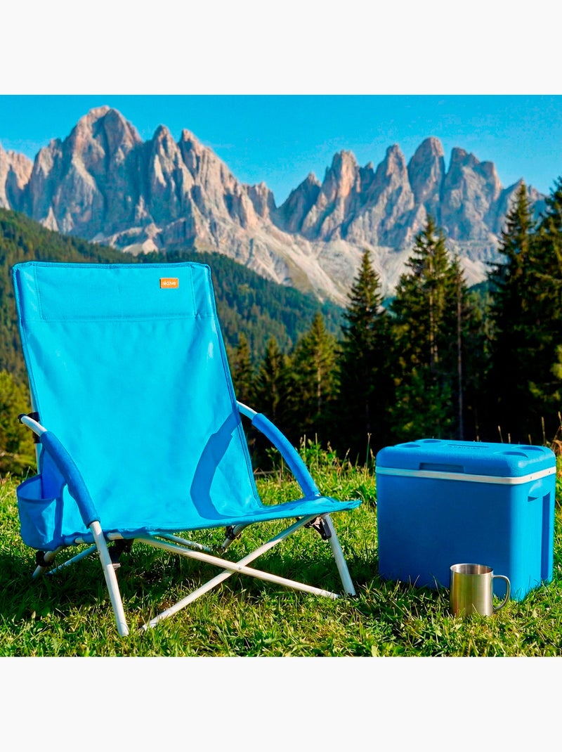 Aktive opvouwbare strandstoel 50x49x66 cm Blauw - Kiabi