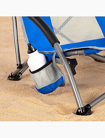 Aktive pack 4 chaises de plage pliantes 50x51x67 cm avec pochette
