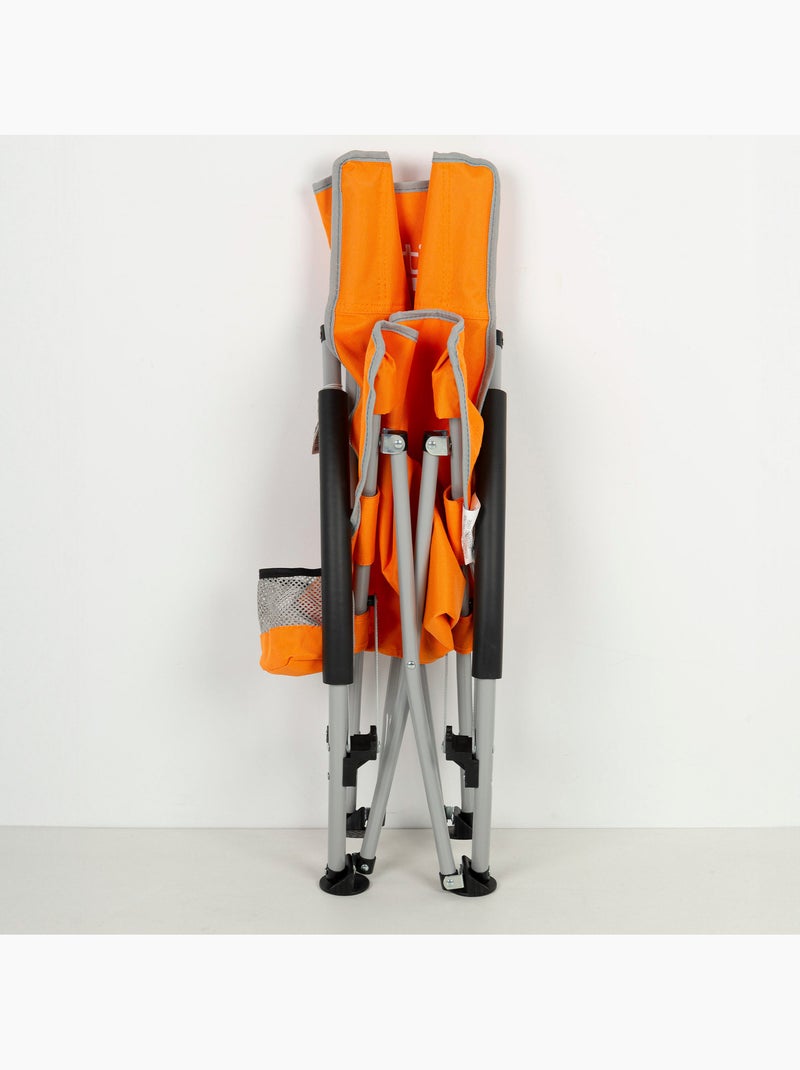 Aktive pack 4 chaises de plage pliantes 50x51x67 cm avec porte-gobelets Orange - Kiabi