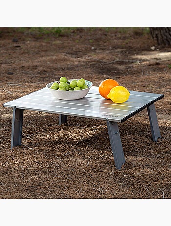 Aktive petite table de camping pliante ultralégère en aluminium 55x41x20 cm