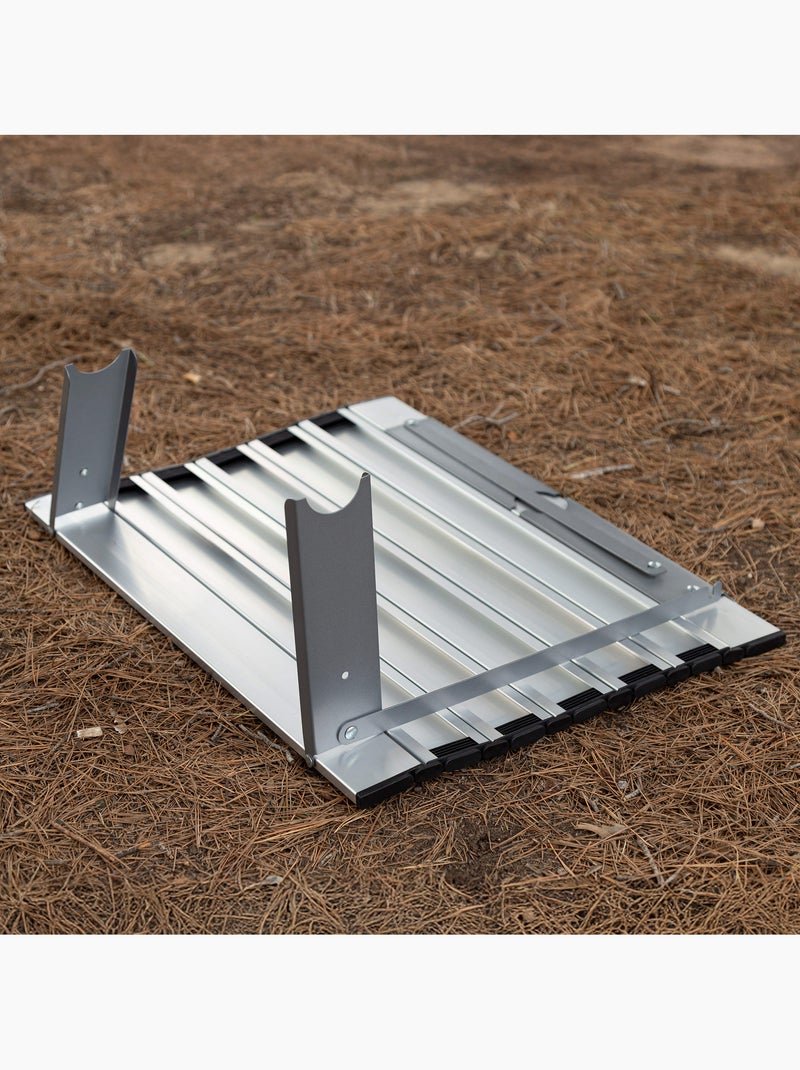 Aktive petite table de camping pliante ultralégère en aluminium 55x41x20 cm Gris - Kiabi