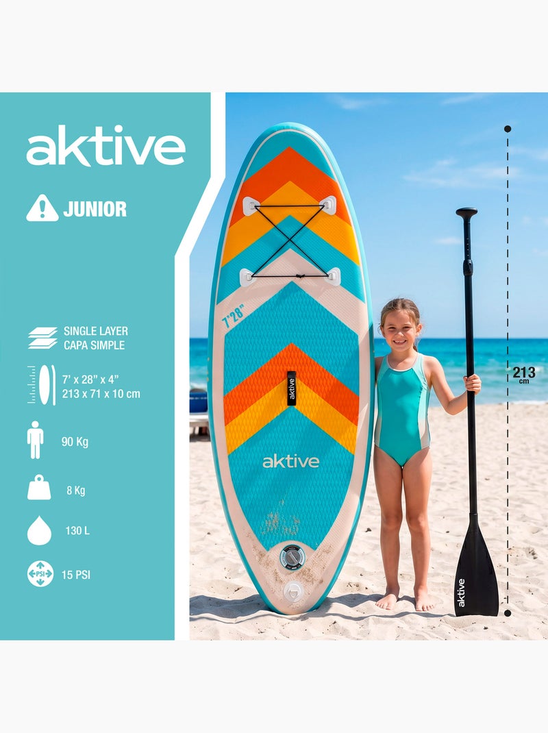 Aktive planche de paddle gonflable pour débutant avec sac à dos, pompe et pagaie N/A - Kiabi