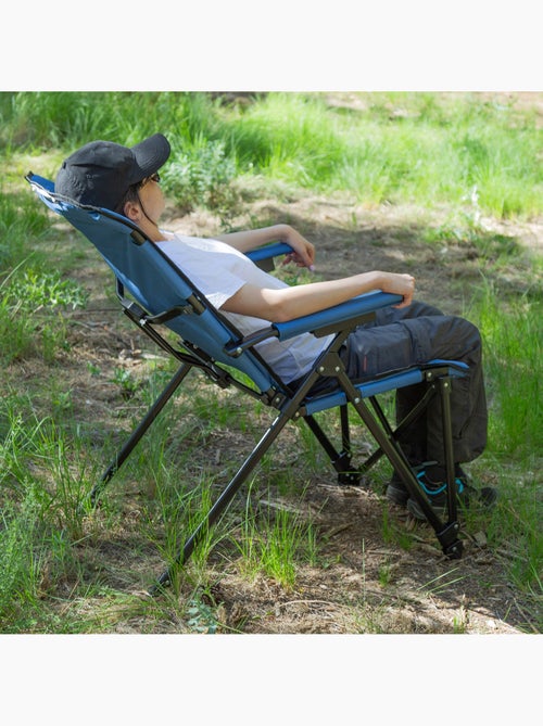 Aktive set van 2 hoge campingstoelen 54x80x103 cm met zakken - Kiabi Aktive set van 2 hoge campingstoelen 54x80x103 cm met zakken - Kiabi