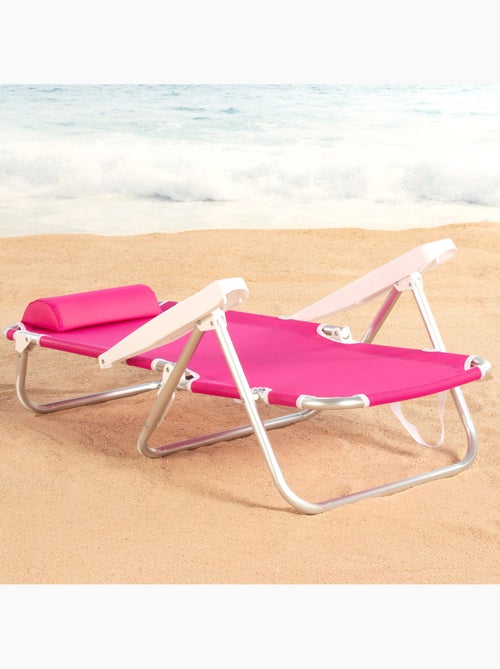 Aktive set van 2 lage, verstelbare strandstoelen 48x46x84 cm - Kiabi