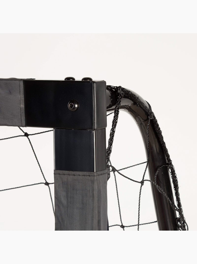 Aktive stalen voetbaldoel van 180x60x120 cm met duurzaam net en 6 haringen N.v.t. - Kiabi
