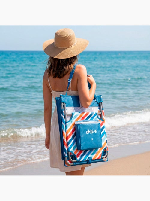 Aktive strandmat met verstelbare rugleuning en koelbox - Kiabi Aktive strandmat met verstelbare rugleuning en koelbox - Kiabi