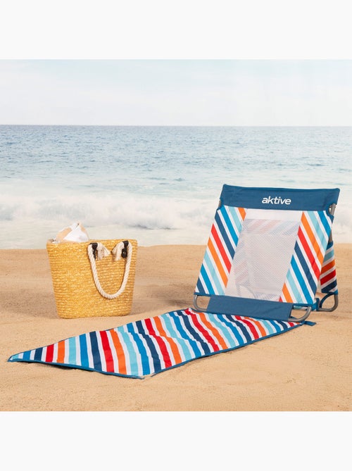Aktive strandmat met verstelbare rugleuning en koelbox - Kiabi Aktive strandmat met verstelbare rugleuning en koelbox - Kiabi