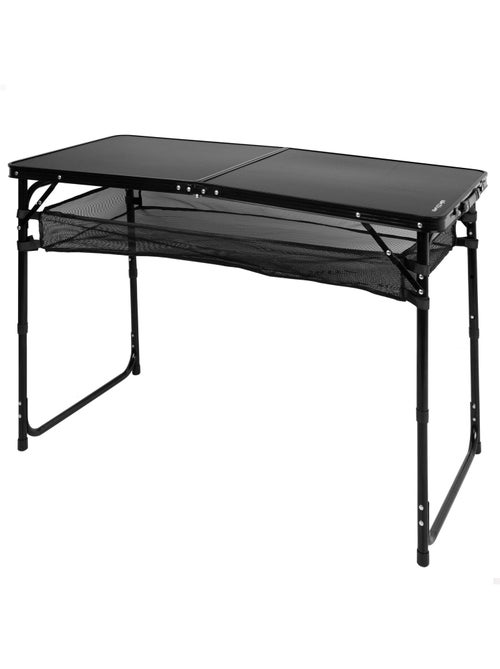 Aktive table de camping pliante, réglable en hauteur et antidérapante avec filet - Kiabi Aktive table de camping pliante, réglable en hauteur et antidérapante avec filet - Kiabi