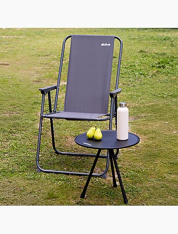 Aktive table de camping pliante ronde 37x37x55 cm