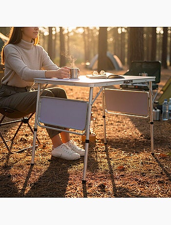 Aktive table pliante réglable en hauteur