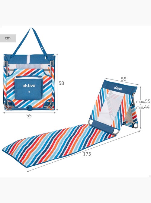 Aktive tapis de plage inclinable avec glacière - Kiabi