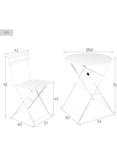Aktive terrasmeubelset 60x70 cm - Kiabi Aktive terrasmeubelset 60x70 cm - Kiabi