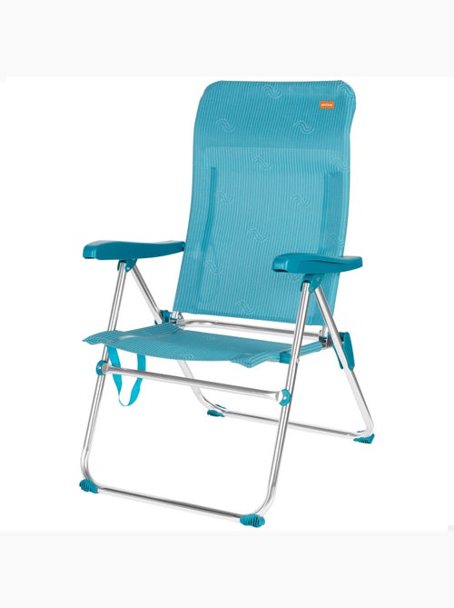 Aktive verstelbare opklapbare strandstoel 47x62x90 cm blauw met handvat - Kiabi Aktive verstelbare opklapbare strandstoel 47x62x90 cm blauw met handvat - Kiabi