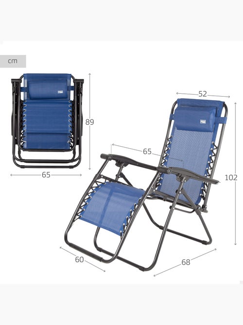 Aktive zero gravity opklapbare tuinstoel, 2 standen - Kiabi Aktive zero gravity opklapbare tuinstoel, 2 standen - Kiabi