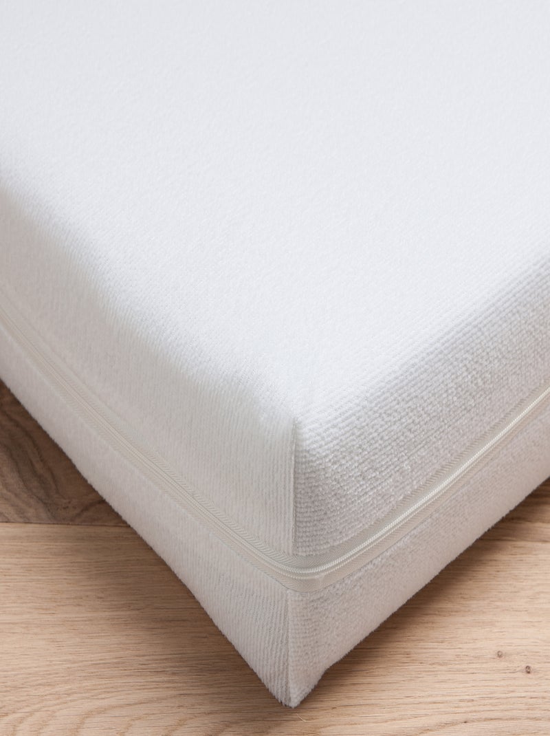 Alèse bébé intégrale zippé en microfibre - Babycalin Blanc - Kiabi