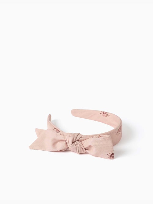 Alice-band met bloemenprint en strik - Kiabi