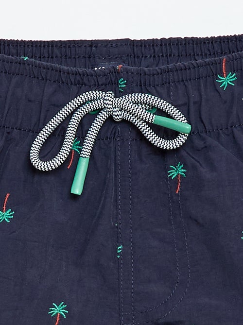 All-over bedrukte zwembermuda met tropische print - Kiabi