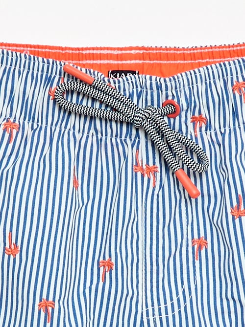 All-over bedrukte zwembermuda met tropische print - Kiabi