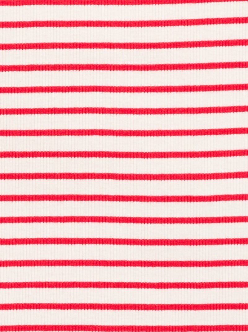 All-over ribtop Rood - Kiabi