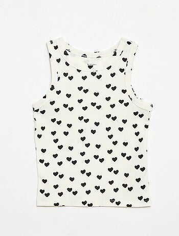 All-over ribtop