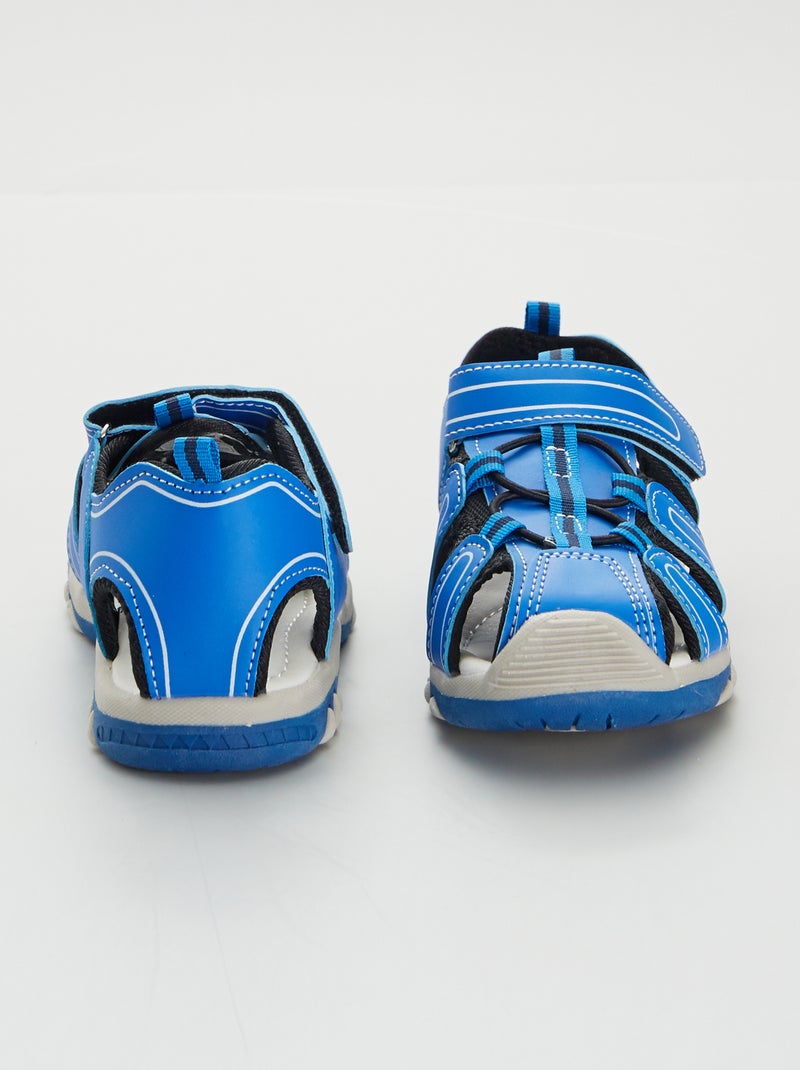 Sandalen met klittenband, gesloten neus en hak, Copan-S