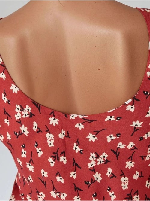 Allower maxi-jurk met bloemenpatroon en u-hals hiccup - Kiabi Allower maxi-jurk met bloemenpatroon en u-hals hiccup - Kiabi