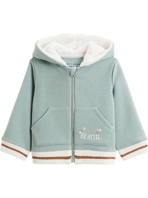 Alma Baby Fleece Hoodie met Rits - Kiabi
