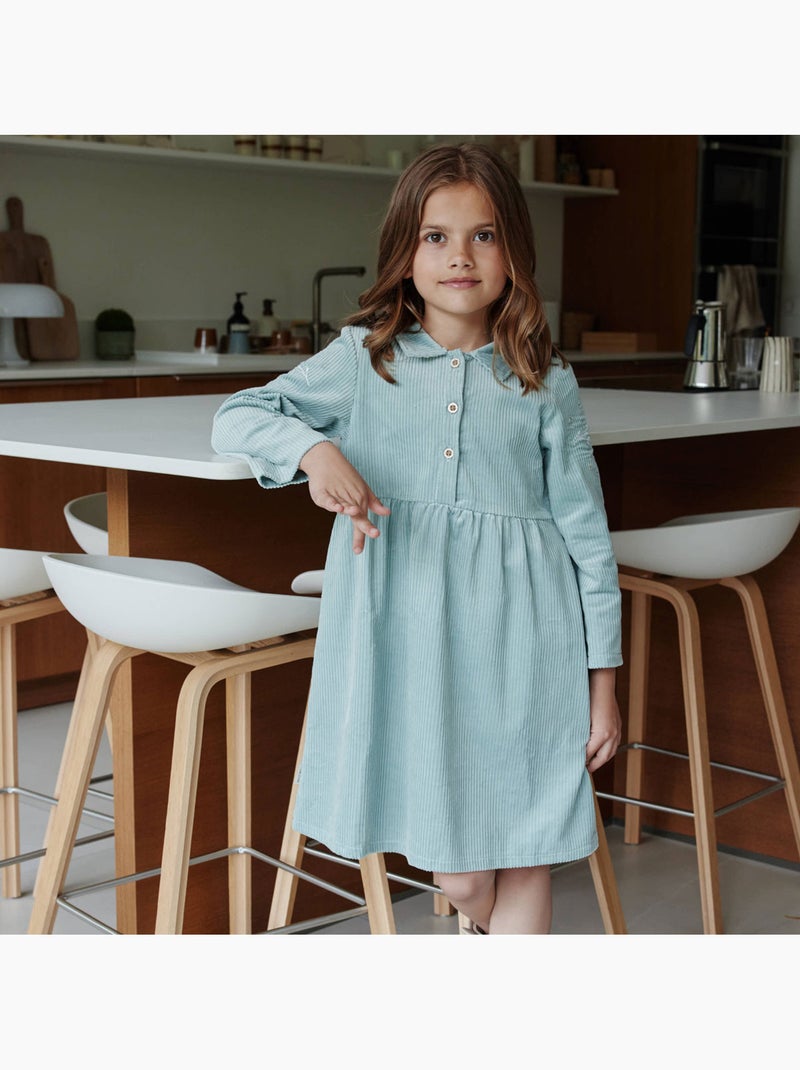 Alma corduroy babyjurk Blauw - Kiabi