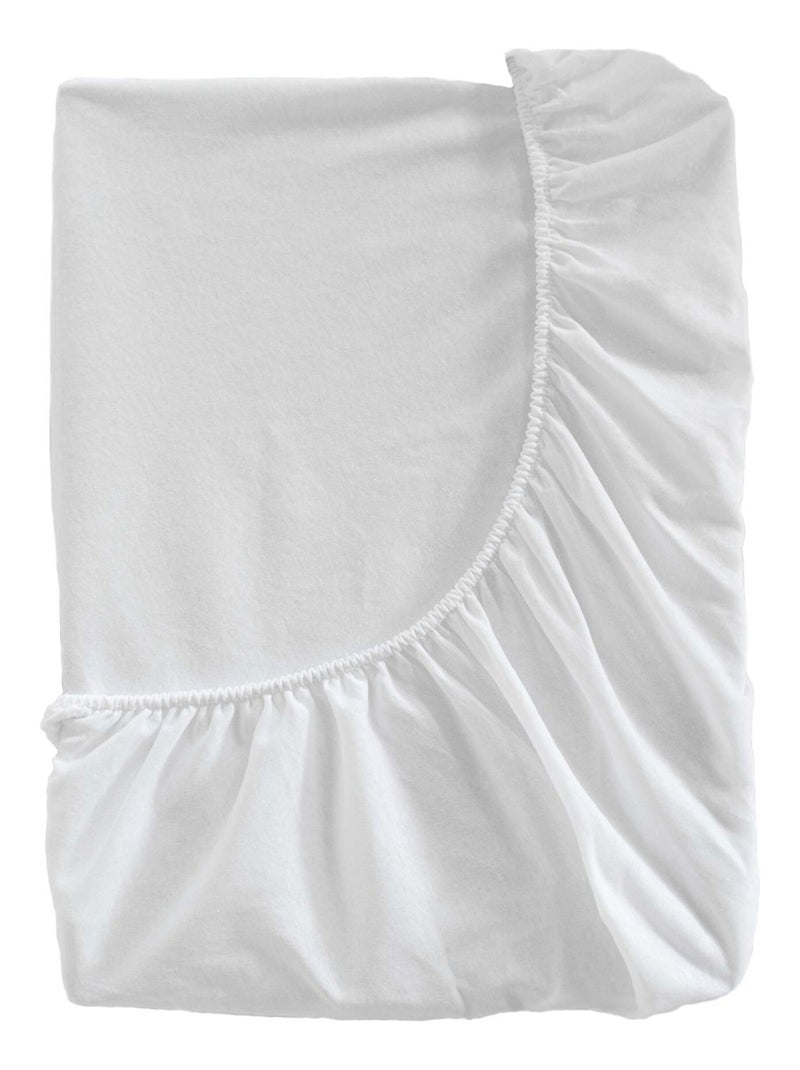 Al?se imperm?able Jersey algod?n "Happyfriday" Blanc - Kiabi