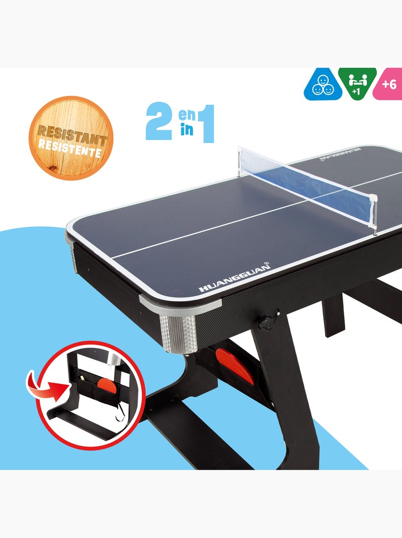 Amerikaanse pool- en pingpongtafel, opvouwbaar, 120x61x73 cm cb games N.v.t. - Kiabi